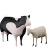 Cow And Goat