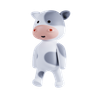 cow cute pose 3d illustration