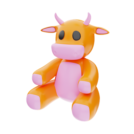Cow Doll 3D Illustration