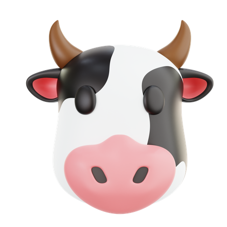 Cow Emoji  3D Icon