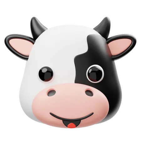 Cow Head  3D Icon