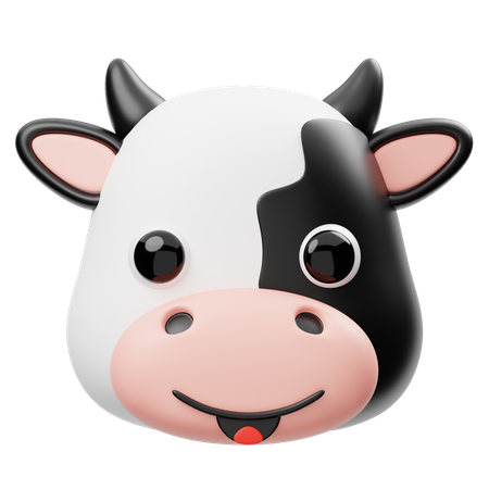 Cow Head  3D Icon