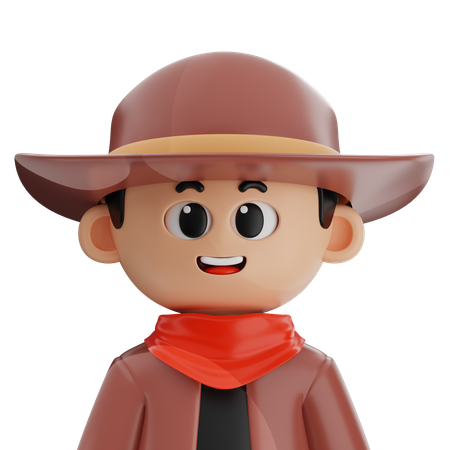 Cowboy  3D Icon