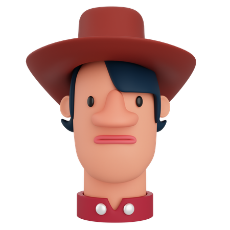 Cowboy  3D Icon