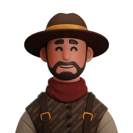 Cowboy  3D Icon