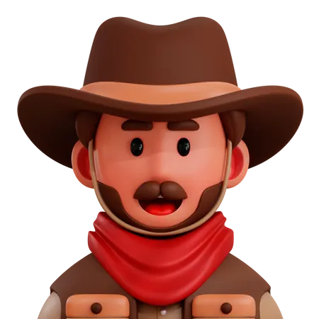 Cowboy  3D Icon