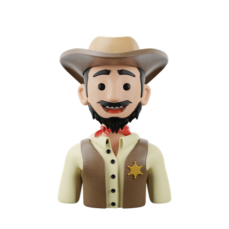 Cowboy  3D Icon