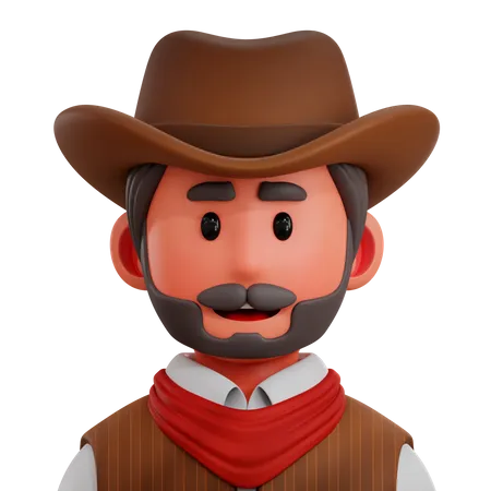 Cowboy  3D Icon