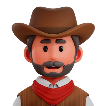 Cowboy 3D Icon