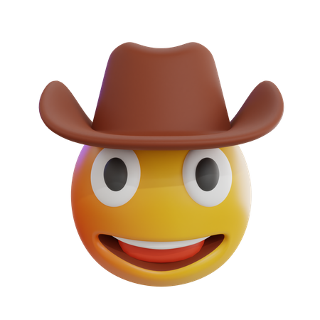 Cowboy Emoji  3D Icon