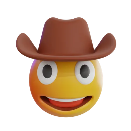 Cowboy Emoji  3D Icon