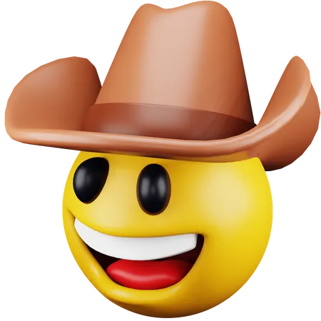 Emoji de cow-boy  3D Icon