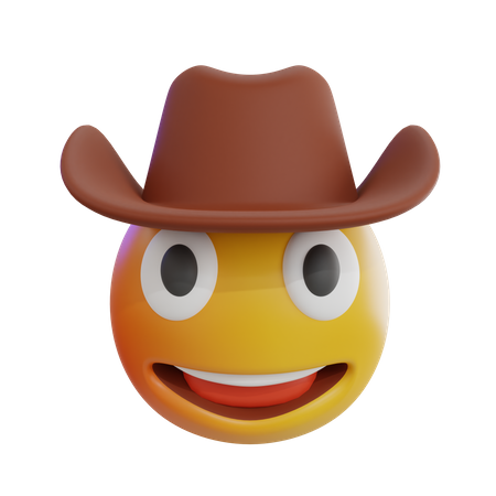 Cowboy Emoji  3D Icon