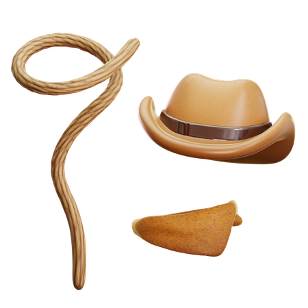 Cowboy Essentials  3D Icon