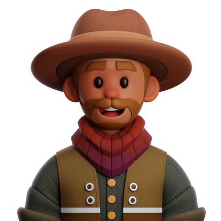 Cowboy People  3D Icon