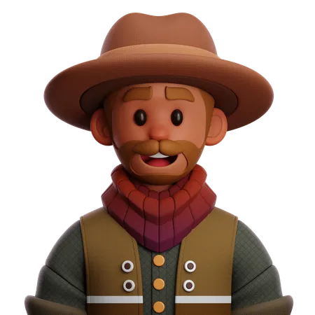 Cowboy People  3D Icon