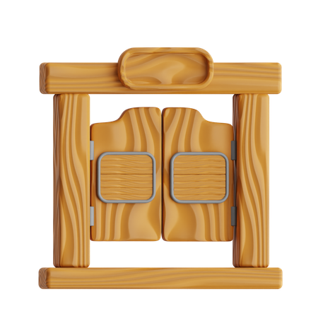 Cowboy Saloon  3D Icon