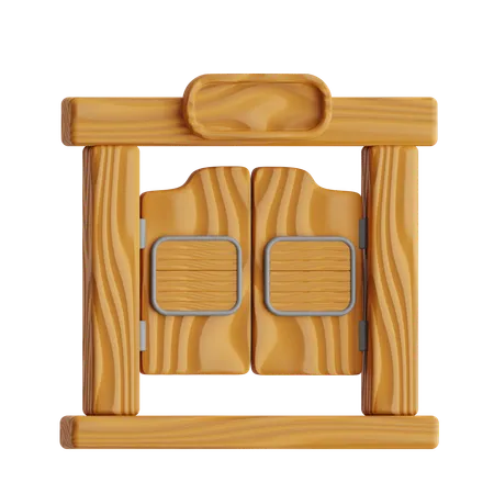 Cowboy Saloon  3D Icon