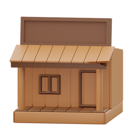 Cowboy Saloon  3D Icon