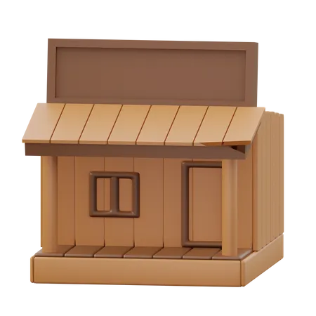 Cowboy Saloon  3D Icon