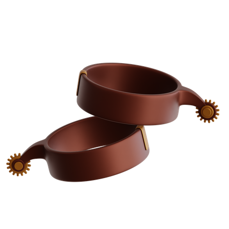 Cowboy Spurs  3D Icon