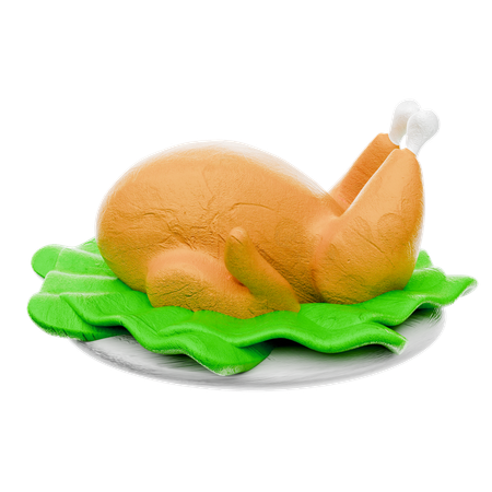 Coxa de frango  3D Icon