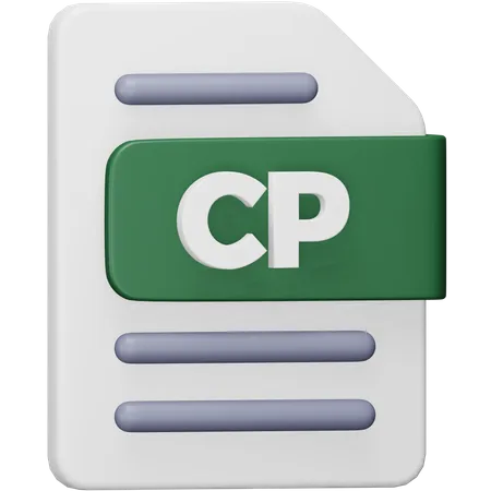 Cp File  3D Icon