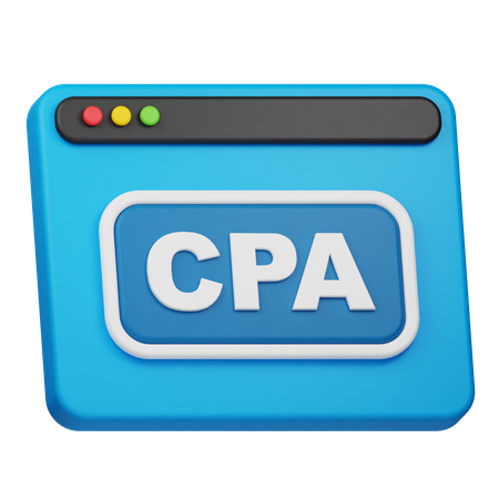 CPA ウェブサイト  3D Icon