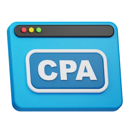 Cpa Website  3D Icon