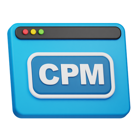 Site web cpm  3D Icon