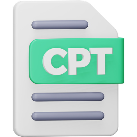 Cpt File  3D Icon
