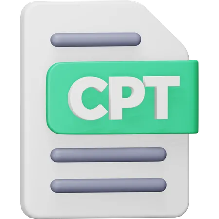 Cpt File  3D Icon