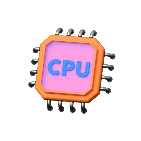 CPU  3D Icon