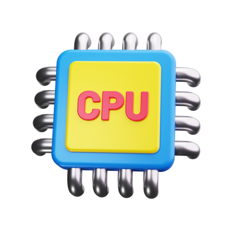 CPU  3D Icon