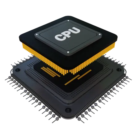 CPU  3D Icon