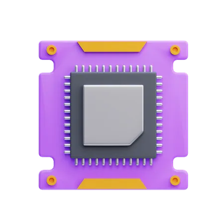 CPU  3D Icon