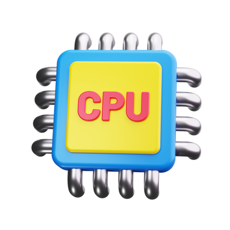 CPU  3D Icon