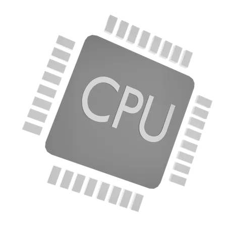 CPU  3D Icon