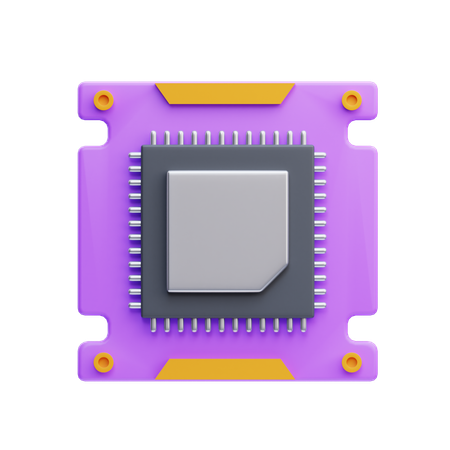 CPU  3D Icon