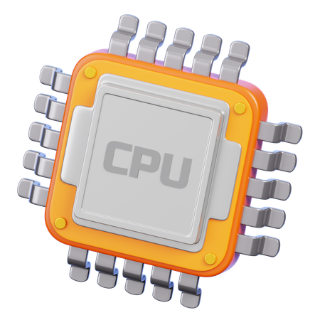 CPU  3D Icon