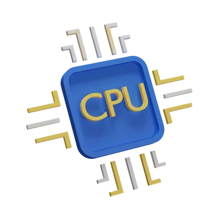 CPU  3D Illustration