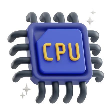 CPU-Chip  3D Icon
