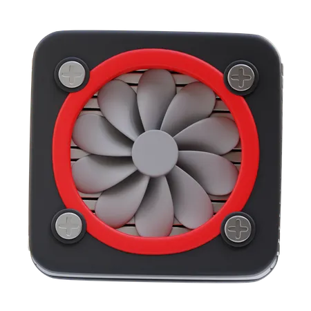 CPU Cooler  3D Icon