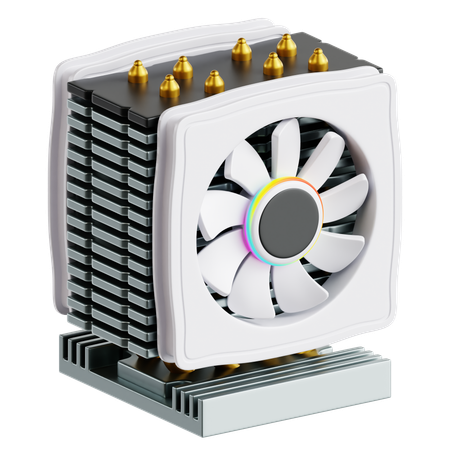 CPU Cooler  3D Icon