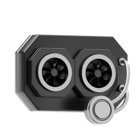 Cpu Cooler  3D Icon