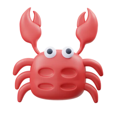 Crab  3D Icon