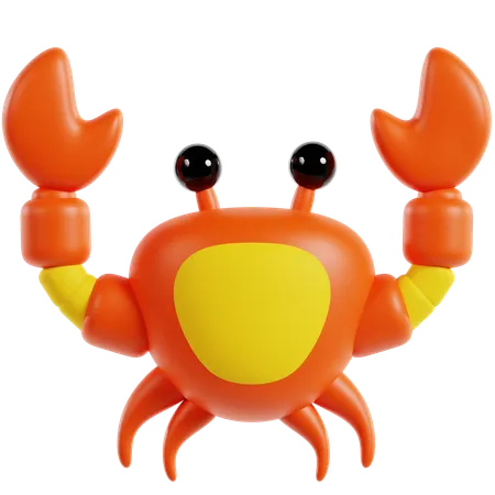 Crab  3D Icon