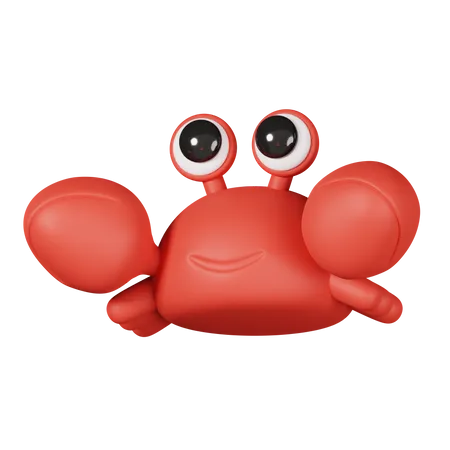 Crab  3D Icon