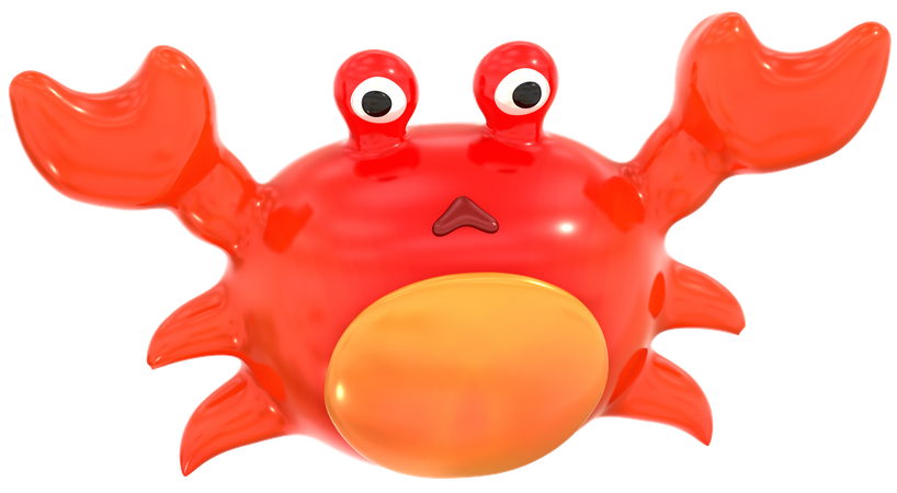 Crab  3D Icon