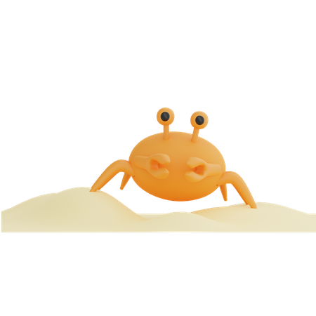 Crab  3D Illustration